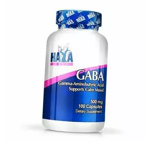 Гамма-аминомасляная кислота, Gaba 500, Haya  100капс (72405010)