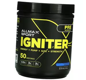 Комплекс перед тренировкой, Igniter, Allmax Nutrition  320г Голубая малина (11134006)