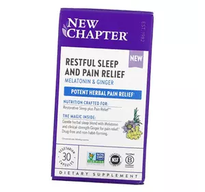 Комплекс для хорошего сна, Restful Sleep and Pain Relief, New Chapter  30вегкапс (72377001)