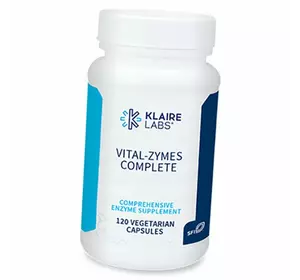 Мультиферменты для обширной поддержки пищеварения, Vital-Zymes Complete, Klaire Labs  120вегкапс (69517003)