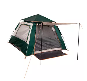 Палатка трехместная с тентом для кемпинга и туризма SY-22ZP003 FDSO   Серо-зеленый (59508231)