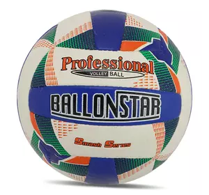 Мяч волейбольный VB-8859 Ballonstar  №5 Бело-синий (57566166)