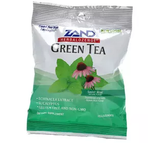 Леденцы для иммунитета, Herbalozenge Green Tea, Zand  15леденцов Мята (71574001)