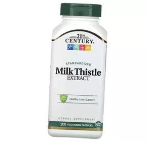 Экстракт расторопши, Milk Thistle Extract, 21st Century  200вегкапс (71440014)