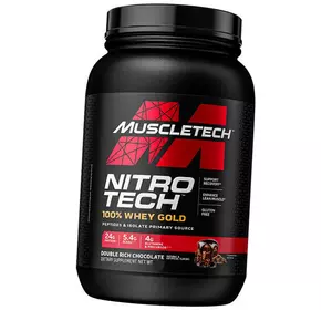 Сывороточный протеин, Nitro-Tech Whey Gold, Muscle Tech  907г Двойной шоколад (29098017)