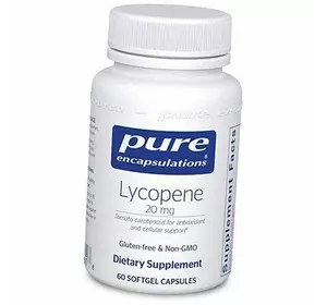 Ликопин, Lycopene 20, Pure Encapsulations  60гелкапс (70361009)