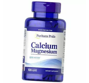 Кальций Магний, Calcium Magnesium, Puritan's Pride  100каплет (36367211)