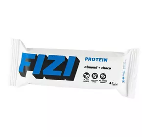 Батончик Протеиновый, Protein Bar, FIZI  45г Миндаль-шоколад (14620001)