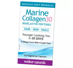 Морской коллаген, Marine Collagen30, Webber Naturals  120вегкапс (68485007)