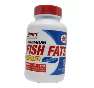 Жирные кислоты, Омега 3, Premium Fish Fats Gold, San  60гелкапс (67091002)
