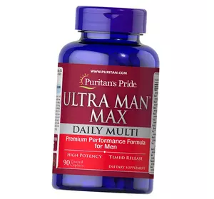 Витамины для мужчин, Ultra Man Max Daily Multi, Puritan's Pride  90каплет (36367262)