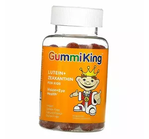 Лютеин и Зеаксантин для детей, Lutein + Zeaxanthin For Kids, GummiKing  60таб Фруктовый (72536001)