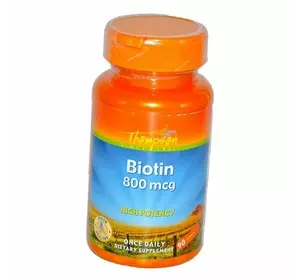 Биотин, Biotin 800 , Thompson  90таб (36412012)