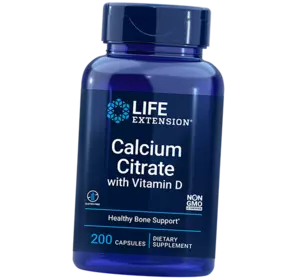 Цитрат Кальция и Витамин Д3, Calcium Citrate with Vitamin D, Life Extension  200вегкапс (36346034)