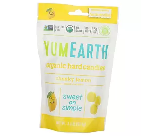 Органические Леденцы, Organic Hard Candies, YumEarth  93г Лимон (05608003)