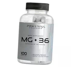 Магний Витамин В6, Mg+B6, Powerful Progress  100капс (36401004)