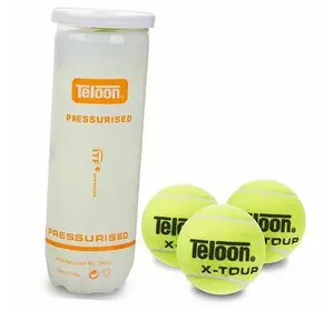Мяч для большого тенниса X-Tour T878P3-T606P3 Teloon   Салатовый 3шт (60496008)