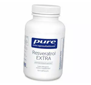 Ресвератрол, Resveratrol Extra, Pure Encapsulations  120капс (70361001)