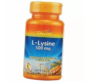 Лизин, L-Lysine 500, Thompson  60таб (27412002)