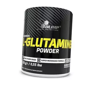 Глютамин, L-glutamine, Olimp Nutrition  250г Без вкуса (32283002)