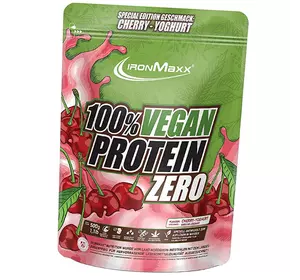 Веган Протеин, 100 % Vegan Protein Zero, IronMaxx  500г Вишневый йогурт (29083016)