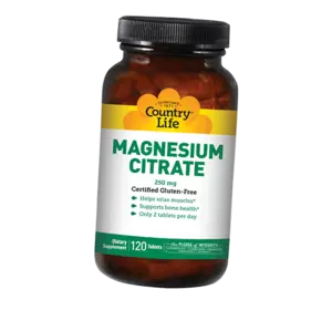 Магний Цитрат, Magnesium Citrate, Country Life  120таб (36124061)
