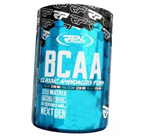 BCAA для мышечной массы и похудения, BCAA powder, Real Pharm  400г Ананас-манго (28055002)