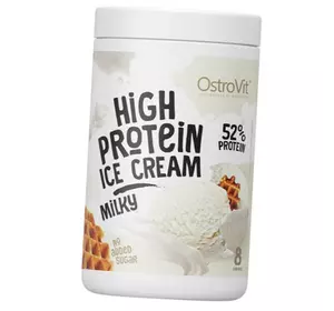 Высокопротеиновое мороженое, High Protein Ice Cream, Ostrovit  400г Молочный (05250016)