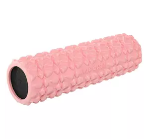 Роллер для йоги и пилатеса (мфр ролл) Grid Roller FI-9391 FDSO   45см Розовый (33508402)