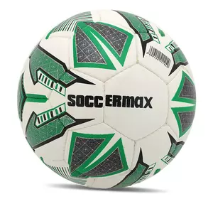 Мяч футбольный Hybrid FB-4166 Soccermax  №5 Бело-зеленый (57569013)
