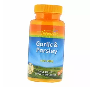 Экстракт чеснока и петрушки, Garlic & Parsley, Thompson  90вегкапс (71412002)