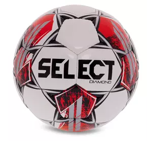 Мяч футбольный Diamond V23 DIAMOND-WR Select  №4 Бело-красный (57609006)