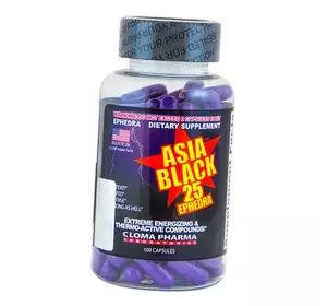Комплексный Жиросжигатель, Asia Black-25, Cloma Pharma  100капс (02081001)