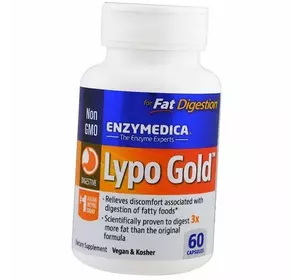 Ферменты для переваривания жиров, Lypo Gold, Enzymedica  60капс (69466011)