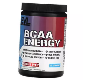 Аминокислоты с кофеином и зеленым чаем для энергии, BCAA Energy, Evlution Nutrition  270г Фруктовый лед (28385002)