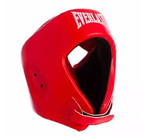 Шлем боксерский открытый с усиленной защитой макушки BO-8268 Zelart  L Красный (37429466)
