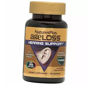 Комплекс для поддержки слуха, AgeLoss Hearing Support, Nature's Plus  90капс (71375050)