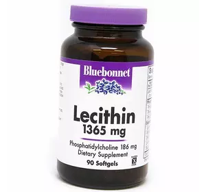 Соевый Лецитин, Lecithin 1365, Bluebonnet Nutrition  90гелкапс (72393001)