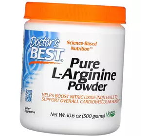 Чистый порошок аргинина, Pure L-Arginine Powder, Doctor's Best  300г Без вкуса (27327008)