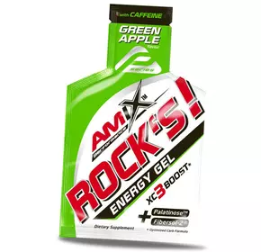 Энергетический Гель с кофеином, Rock's Energy Gel with Caffeine, Amix Nutrition  32г Зеленое яблоко (11135002)