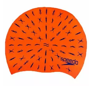 Шапочка для плавания детская Slogan Print Speedo   Красный (60443008)