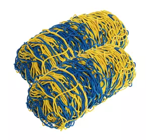 Сетка на ворота футбольные тренировочная безузловая Евро Элит SO-2324 FDSO   Сине-желтый (57508424)