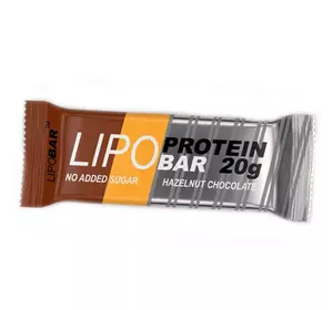 Протеиновый батончик, Protein Bar, LipoBar  50г Фундук-шоколад (14627001)