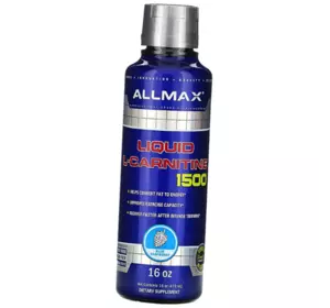 Л Карнитин для похудения, Liquid L-Carnitine, Allmax Nutrition  473мл Синяя малина (02134014)