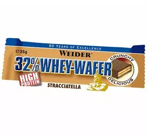 Протеиновые вафли, 32% Whey Wafer Bar, Weider  35г Страчателла (14089002)
