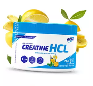 Гидрохлорид креатина и Таурин, Creatine HCL, 6Pak  240г Лимонад (31350003)