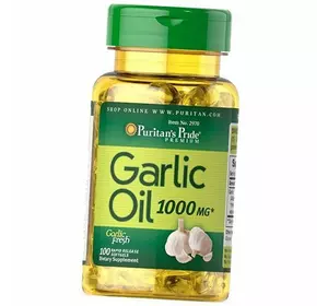 Масло чеснока, Garlic Oil 1000, Puritan's Pride  100гелкапс (71367095)