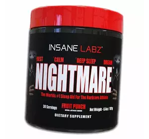 Комплекс для сна, Nightmare, Insane Labz  225г Фруктовый пунш (72059002)