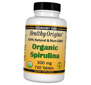 Органическая Спирулина, Organic Spirulina 500, Healthy Origins  720таб (71354003)
