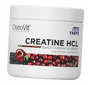 Креатин гидрохлорид в порошке, Creatine HCL Powder, Ostrovit  300г Вишня-черная смородина (31250014)